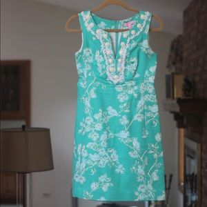 Lily Pulizer Green Floral Dress